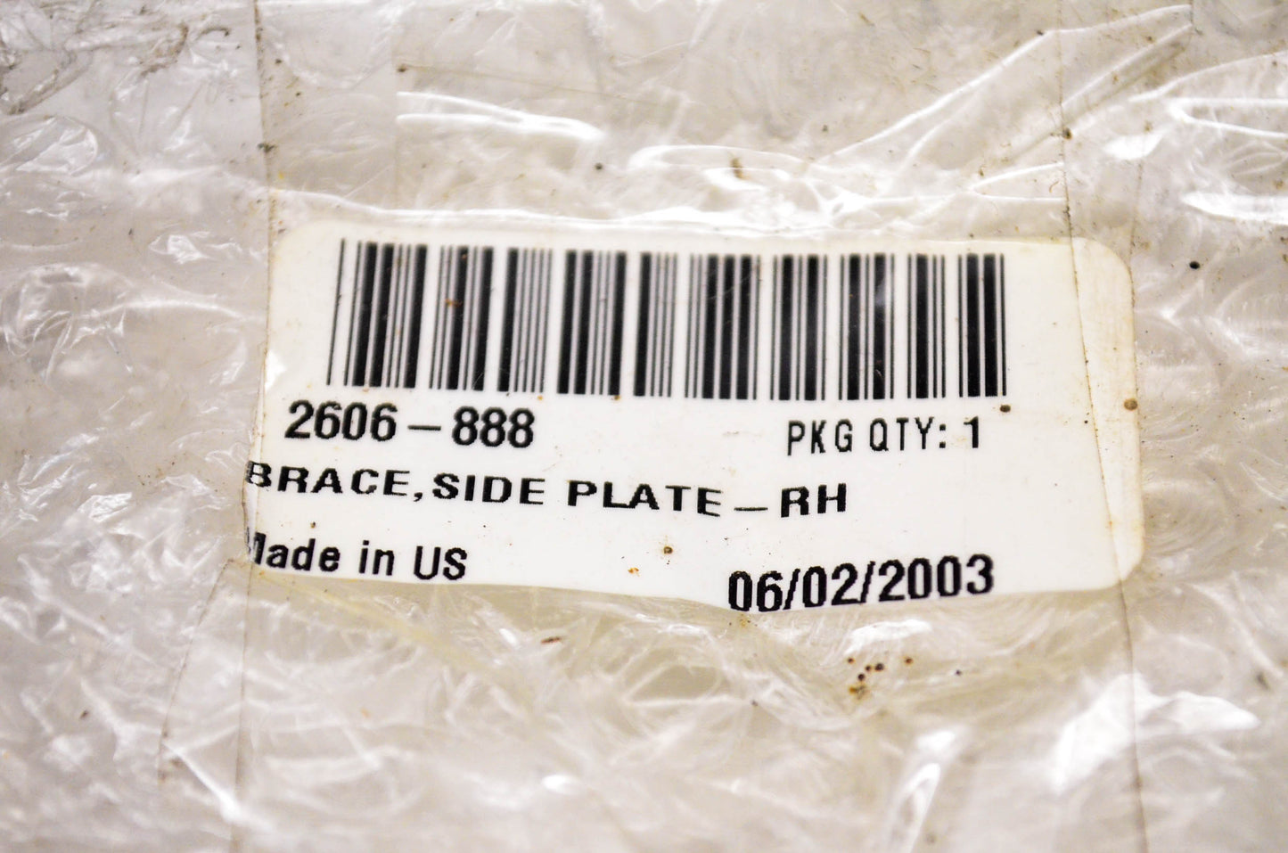 New OEM Arctic Cat 2606-888 Right Hand Side Plate Brace NOS