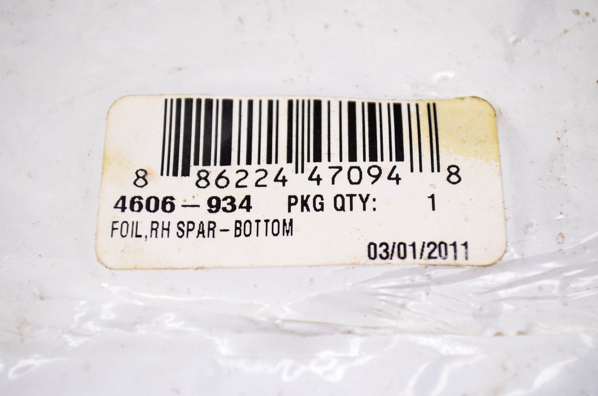 New OEM Arctic Cat 4606-934 Right Hand Bottom Spar Foil NOS