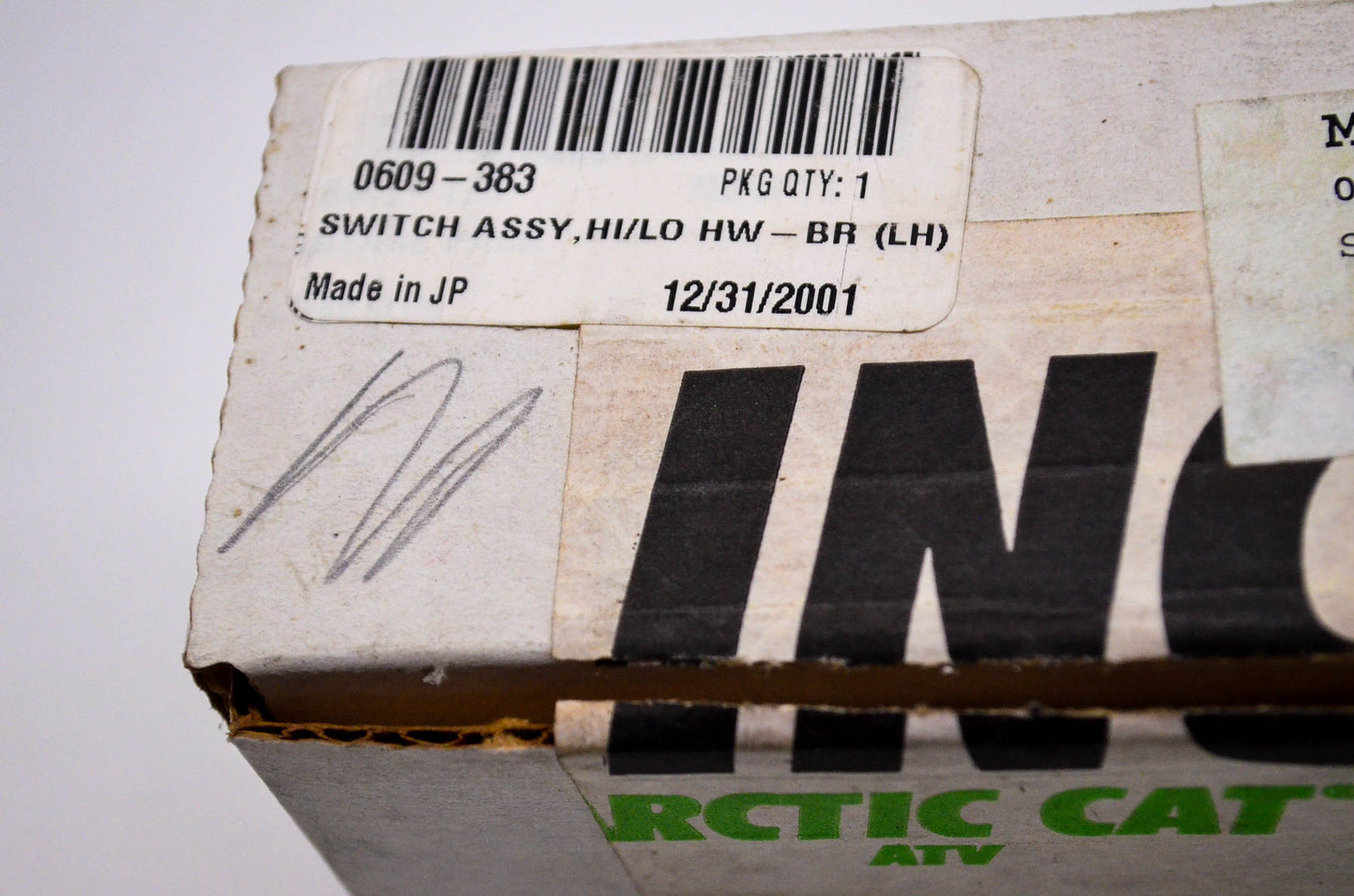 New OEM Arctic Cat 0609-383 Left Hand Switch Assy Hi/Lo HW-BR NOS