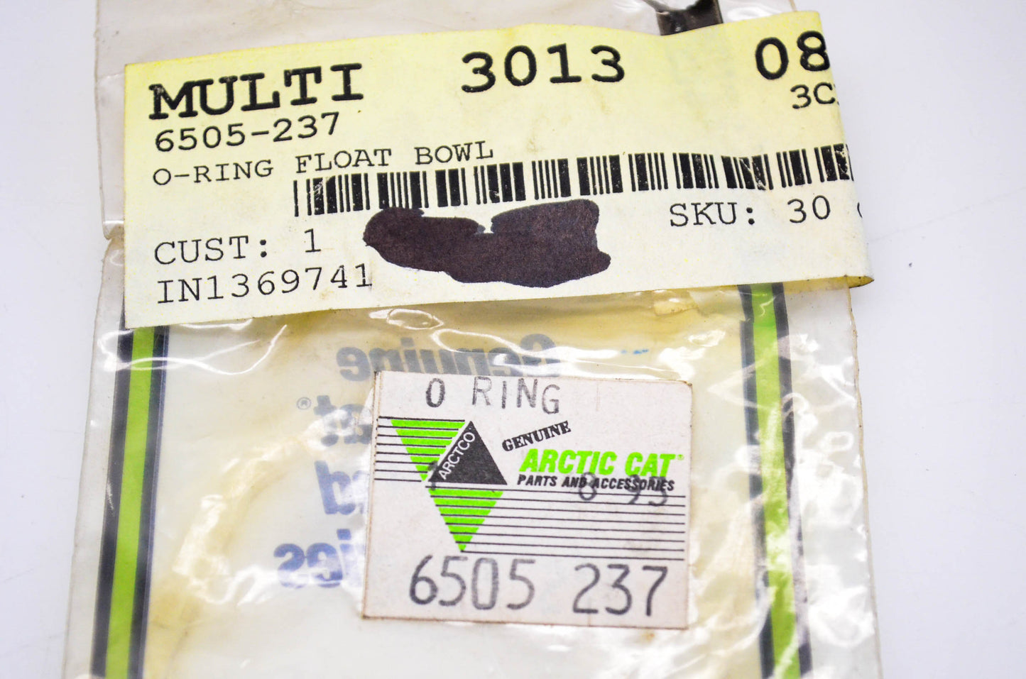 New OEM Arctic Cat 6505-237 Float Bowl O Ring NOS