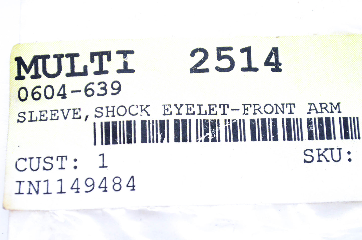 New OEM Arctic Cat 0604-639 Front Arm Shock Eyelet Sleeve NOS