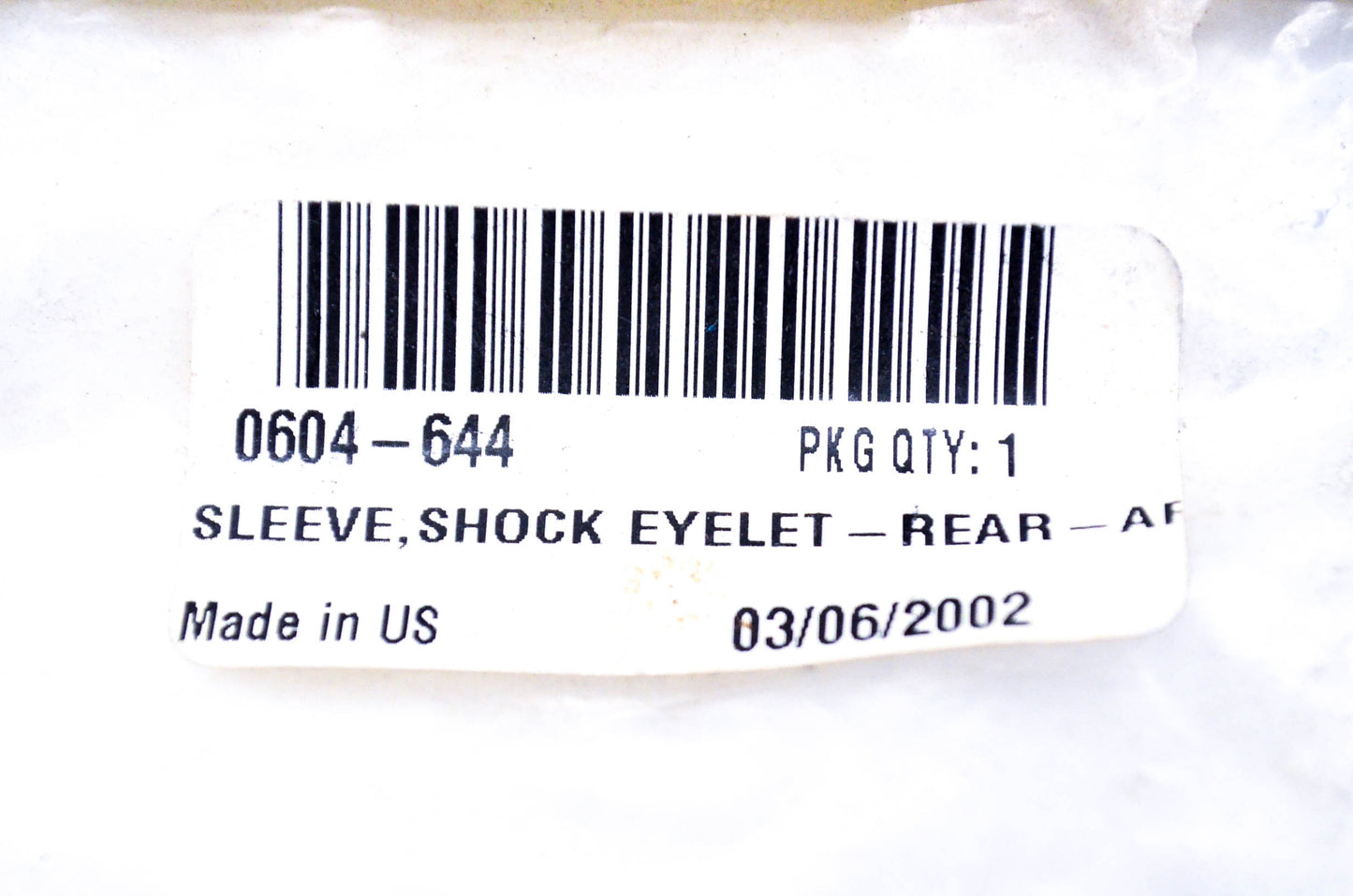 New OEM Arctic Cat 0604-644 Rear Shock Eyelet Sleeve NOS