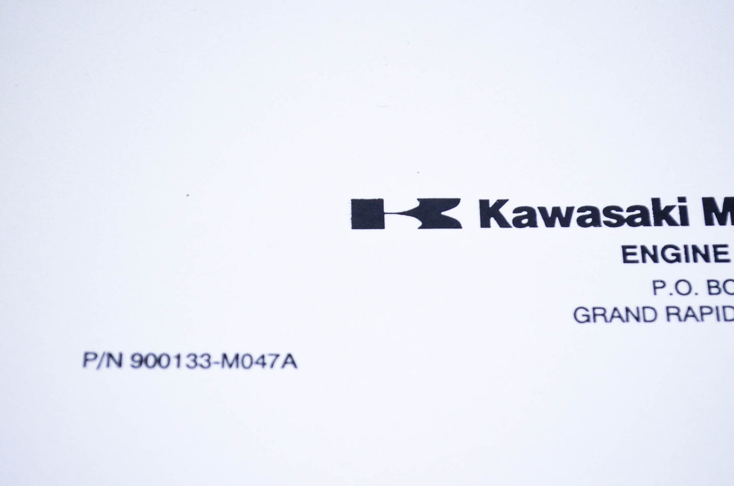 New OEM Kawasaki 900133-M047A Workshop Manual TG18,20,24,28,33 NOS