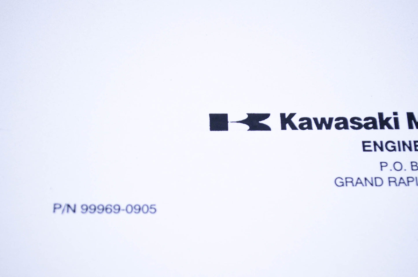 New OEM Kawasaki 99969-0905 Workshop Manual TA22,40,51 NOS