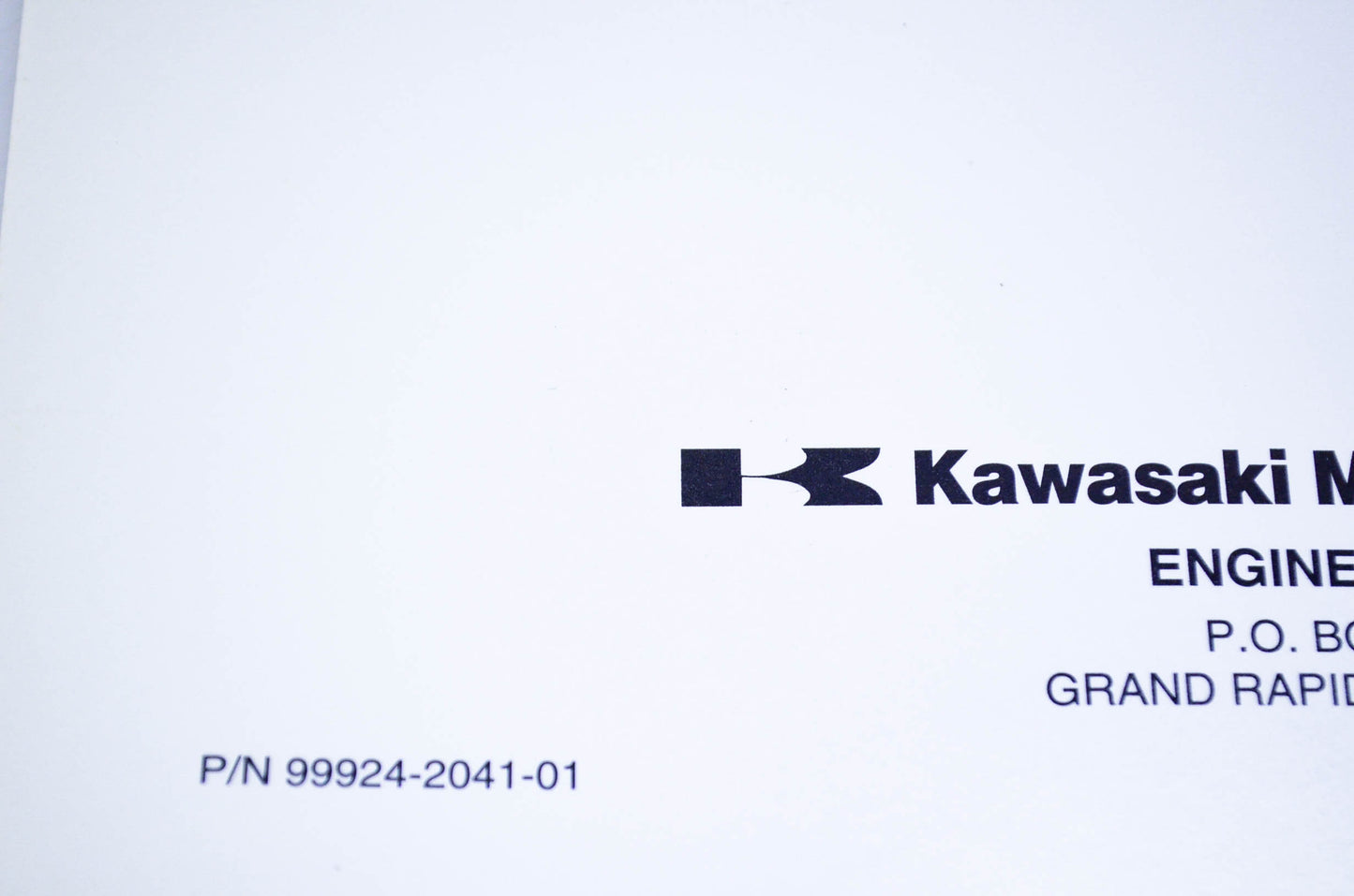 New OEM Kawasaki 99924-2041-01 Service Manual FD440V,501V,590V,611V NOS