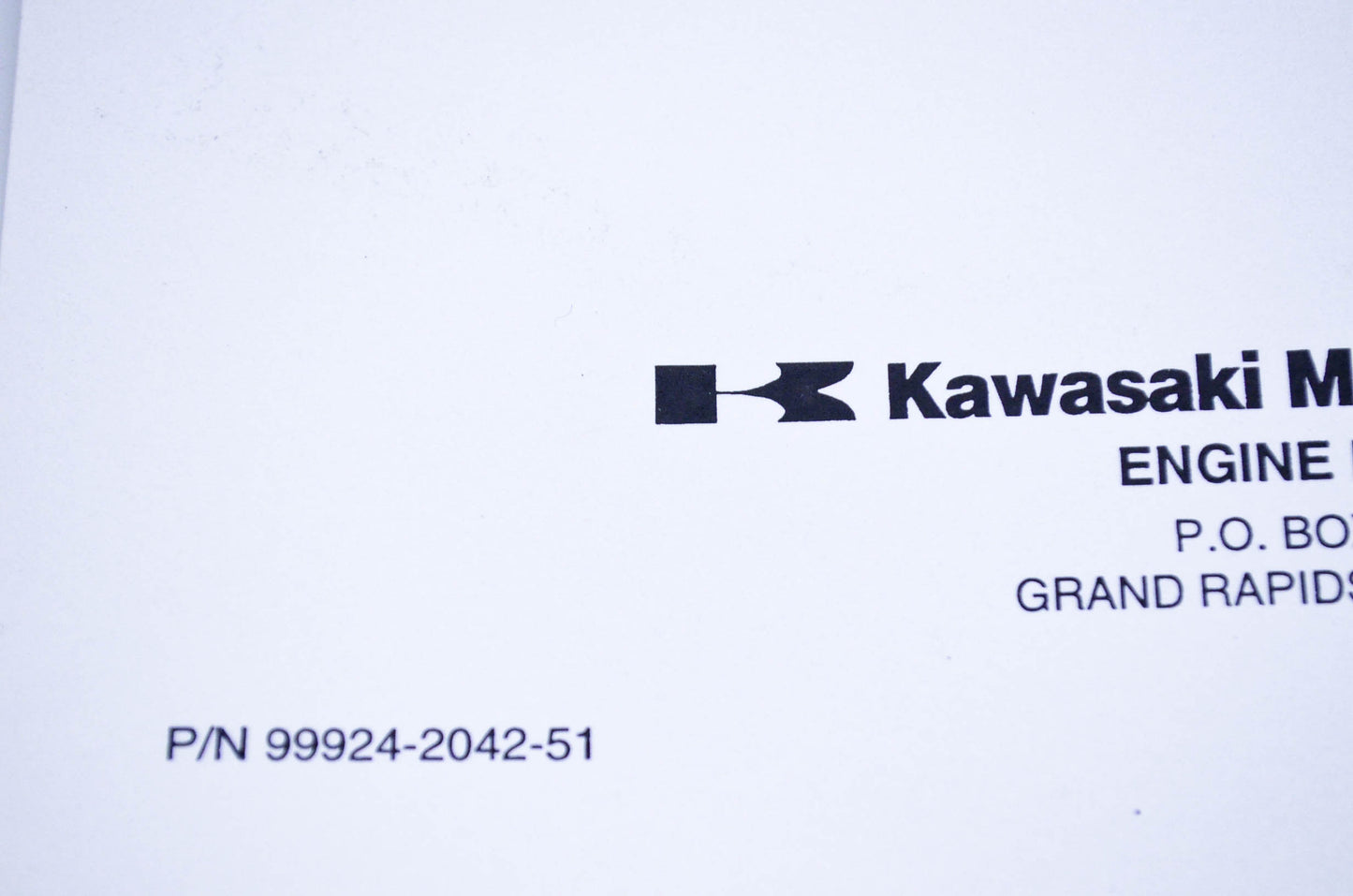 New OEM Kawasaki 99924-2042-51 Service Manual Supplement FC150V-GS00,ES06,ES15,FS11 NOS