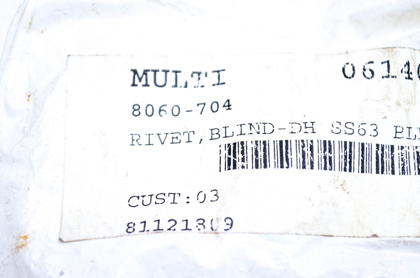 New OEM Arctic Cat 8060-704 Blind Rivet NOS