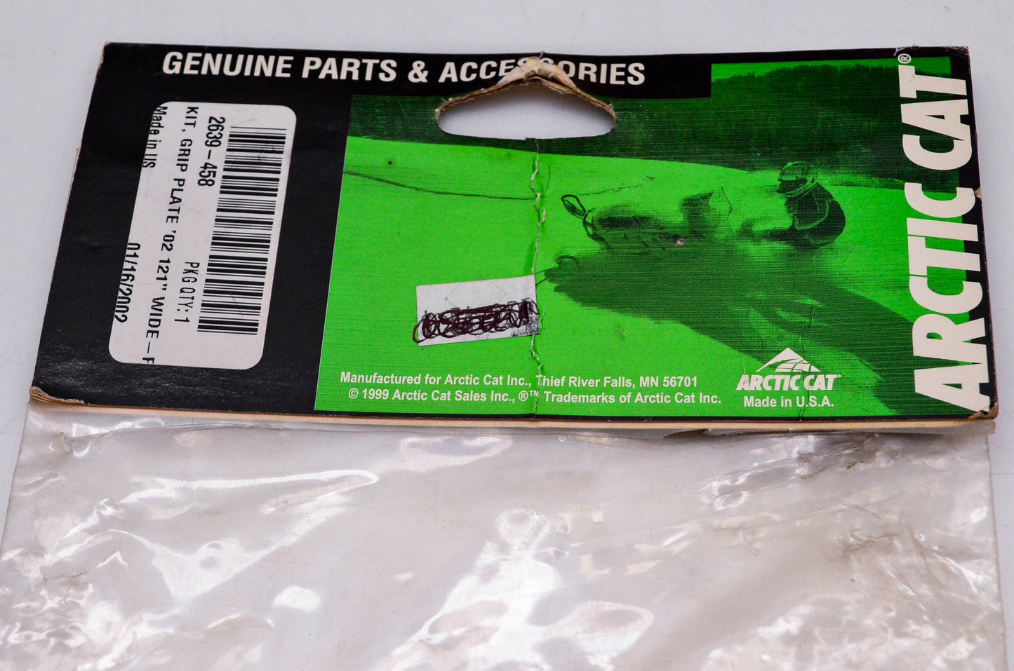 New OEM Arctic Cat 2639-458 Grip Plate Kit 2002 NOS