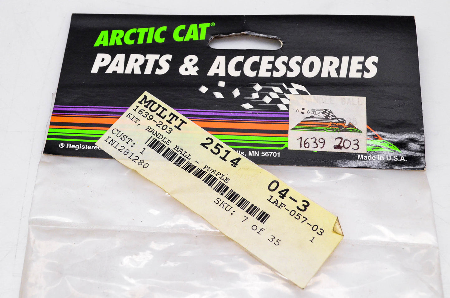 New OEM Arctic Cat 1639-203 Handle Ball Kit NOS
