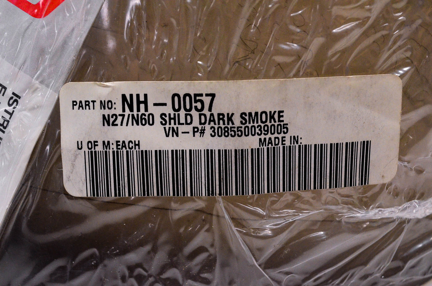 Nolan NH-0057, 308550039005 Dark Smoke Shield N27/N60 NOS