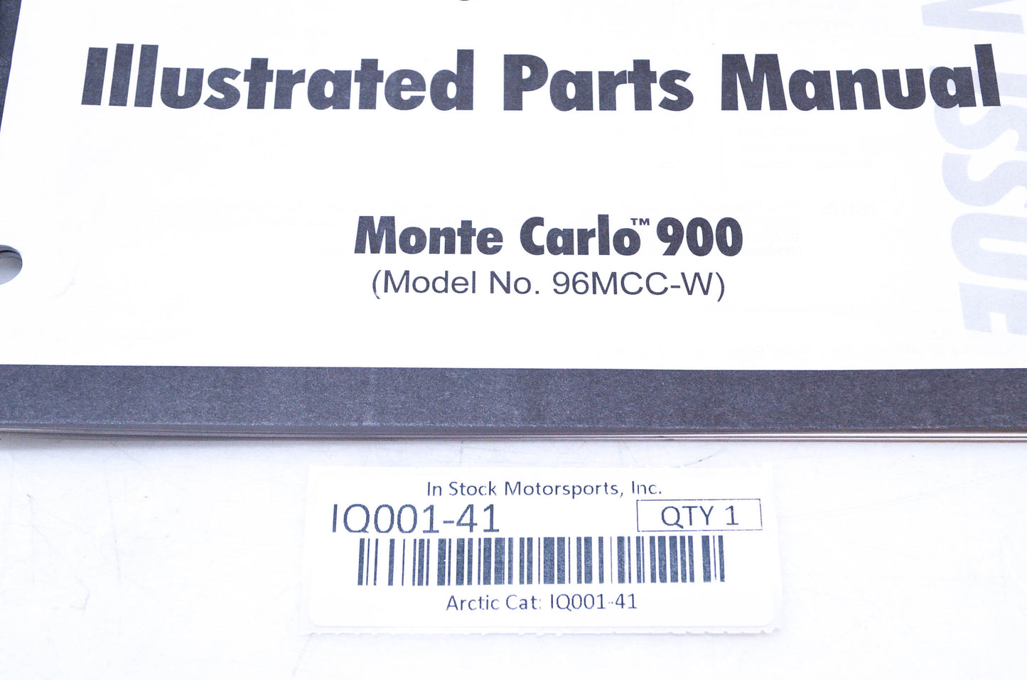 New OEM Arctic Cat 1996 Illustrated Parts Manual Tigershark Watercraft NOS
