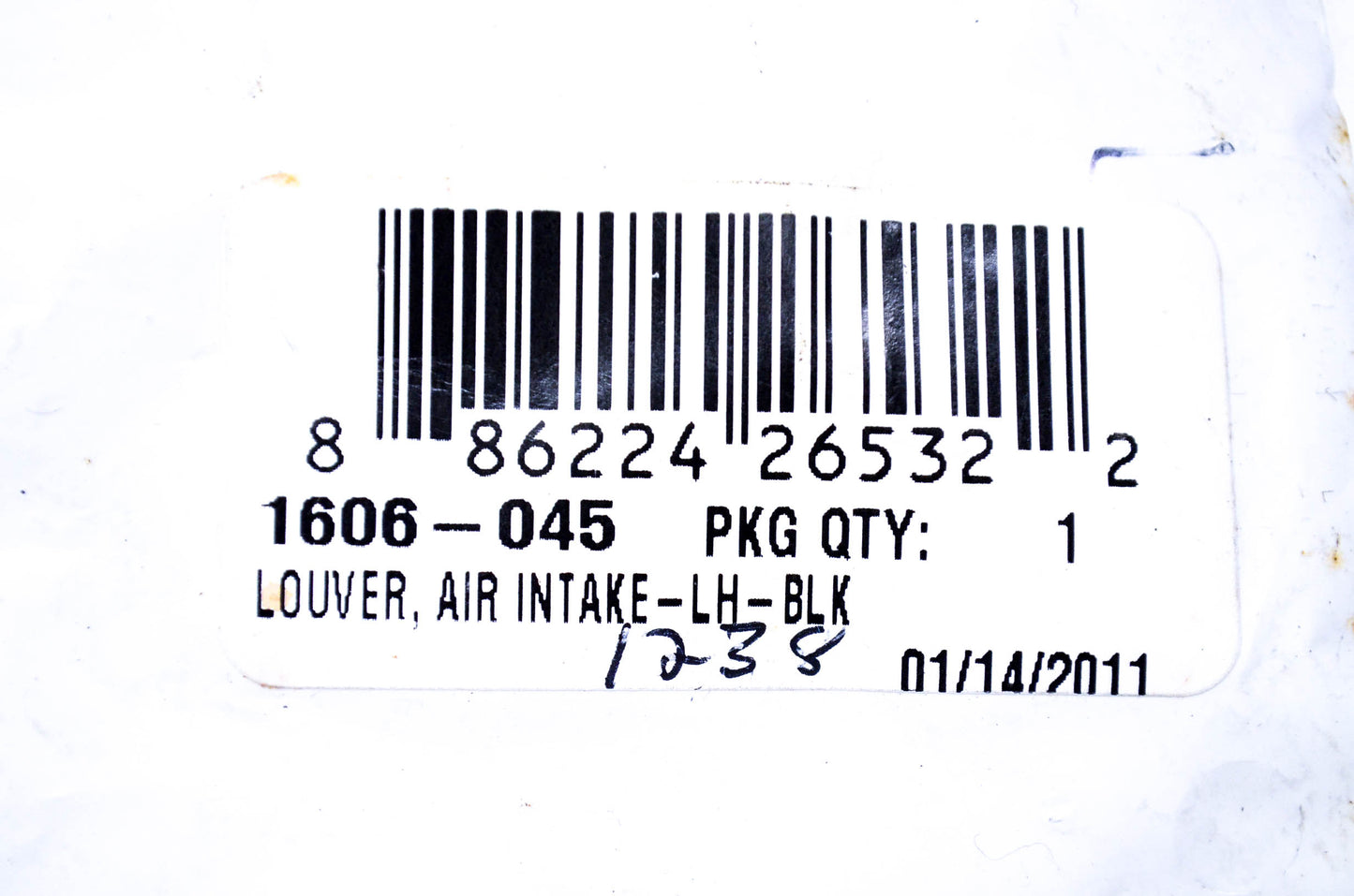 New OEM Arctic Cat 1606-045 Left Hand Air Intake Louver NOS