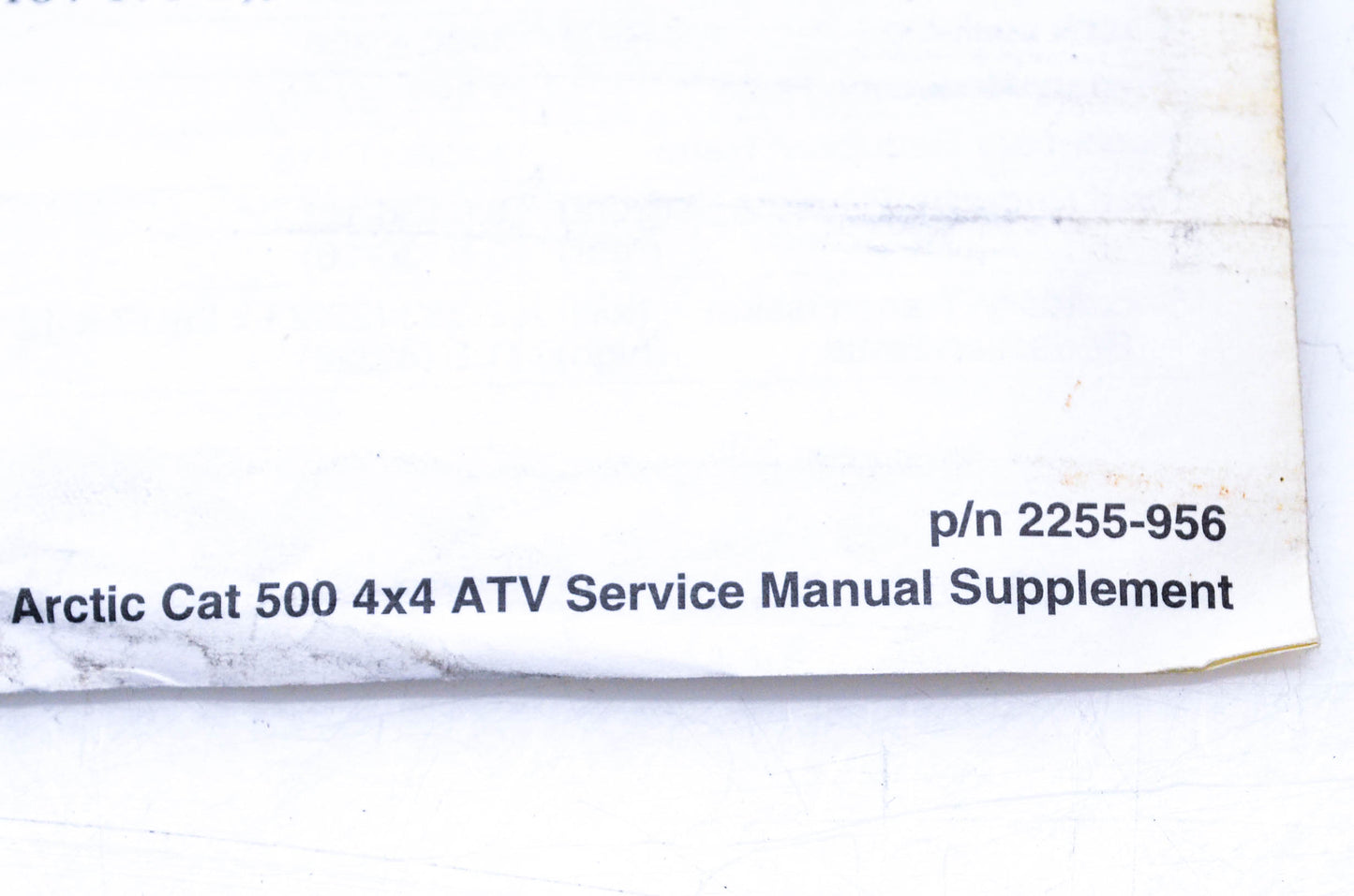OEM Arctic Cat 2255-956 1998 Arctic Cat 500 4x4 ATV Service Manual Supplement