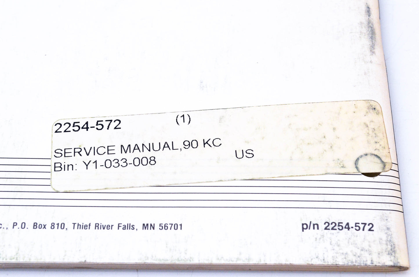 New OEM Arctic Cat 2254-572 1990 Arctic Cat Kitty Cat Service Manual NOS