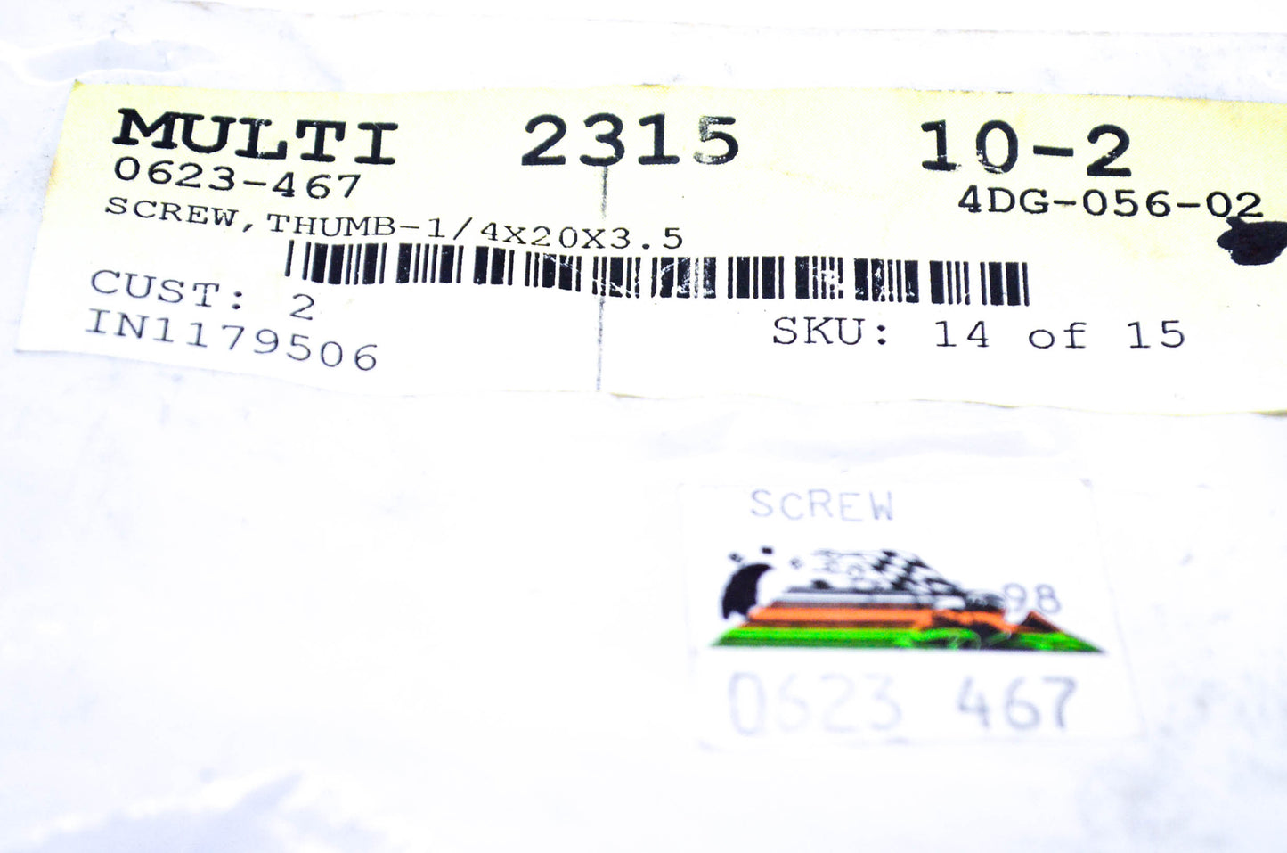 New OEM Arctic Cat 0623-467 Thumb Screw 1/4x20x3.5 NOS