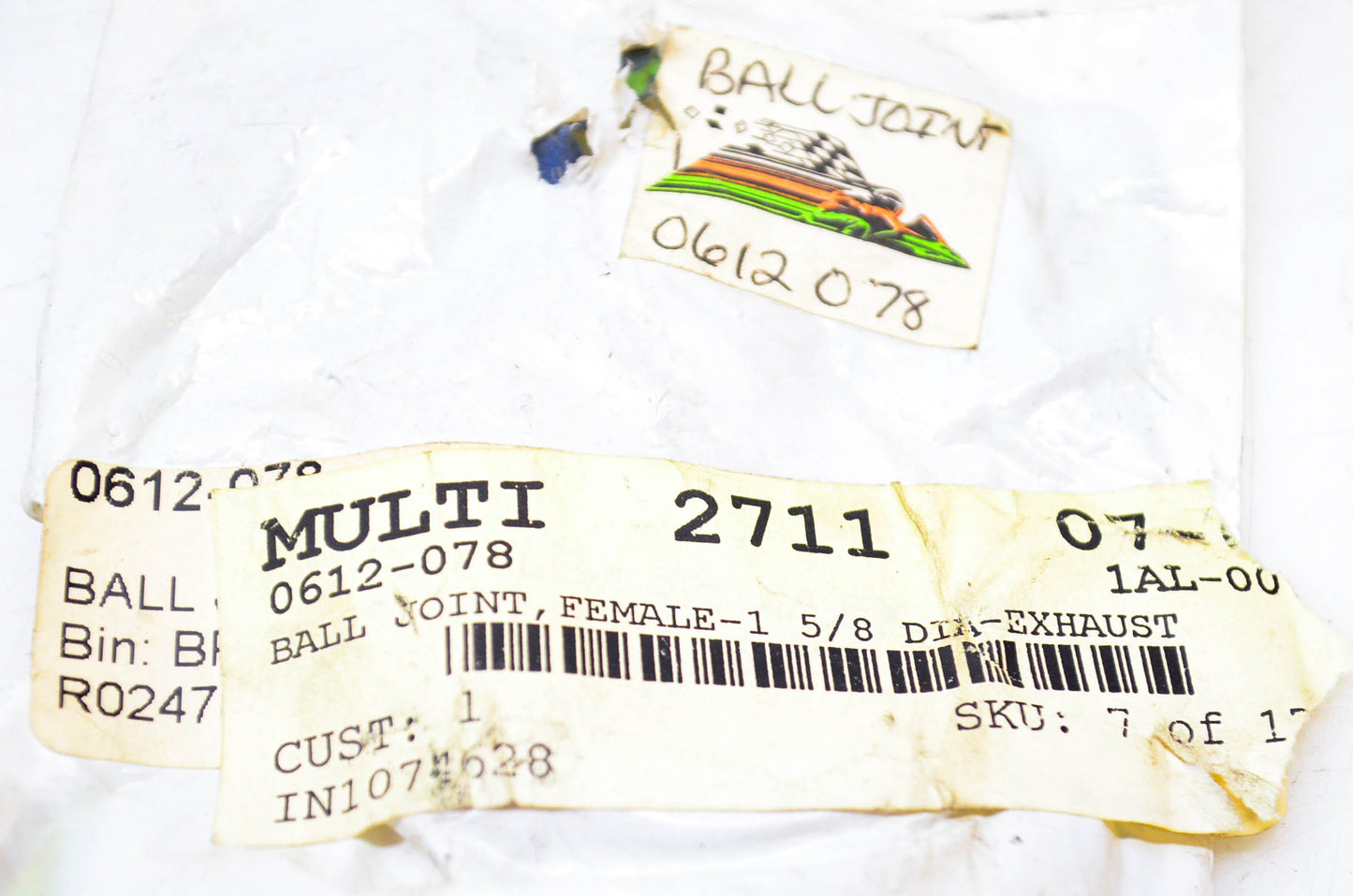 New OEM Arctic Cat 0612-078 Ball Joint Female 1 5/8 DIA Exhaust NOS