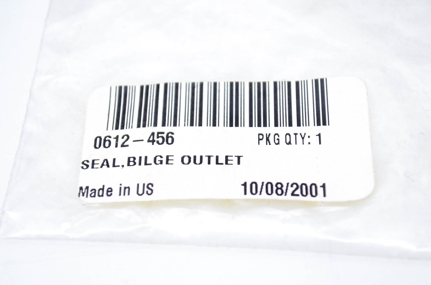 New OEM Arctic Cat 0612-456 Bilge Outlet Seal NOS