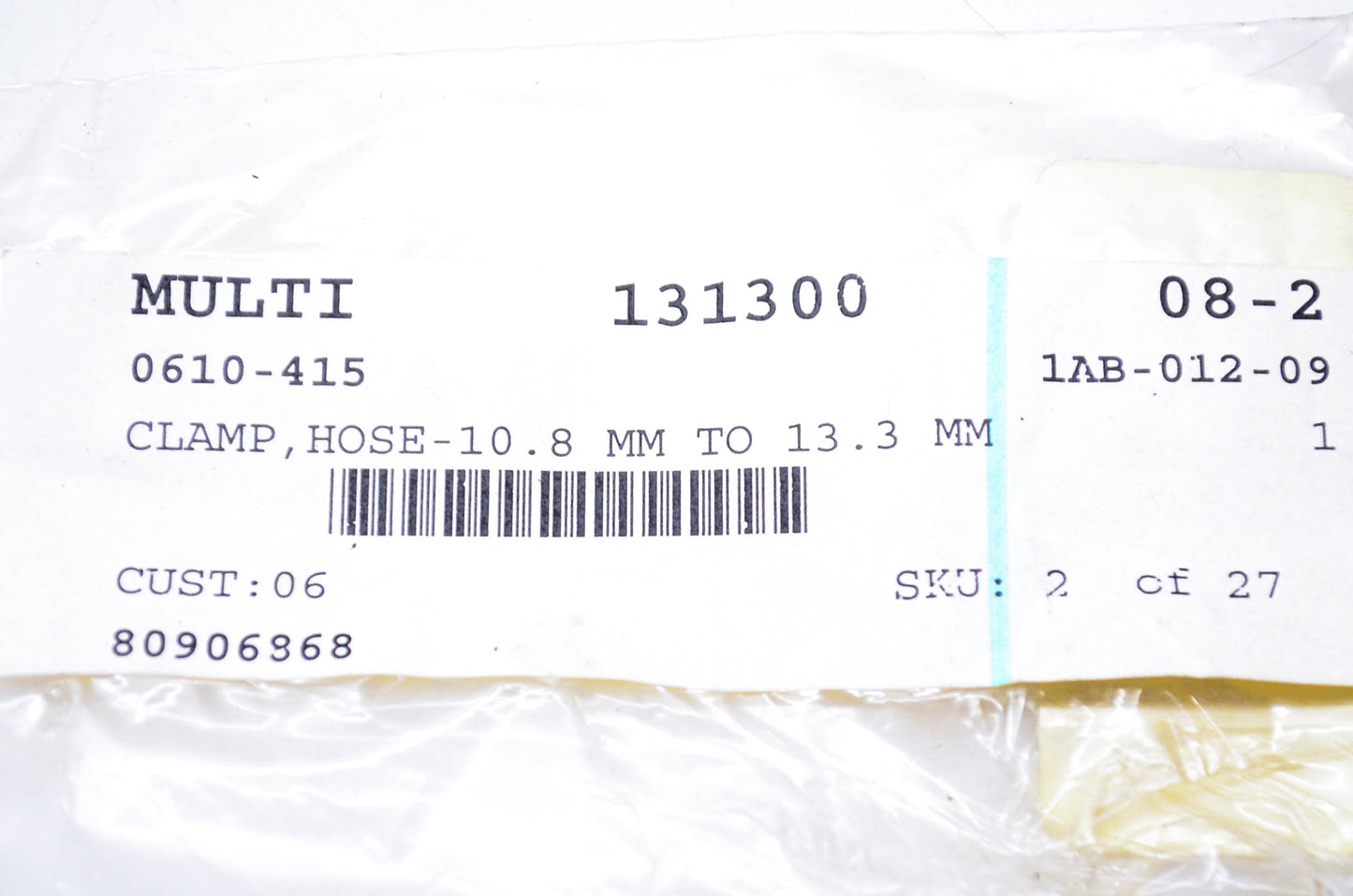 New OEM Arctic Cat 0610-415 Hose Clamp 10.8mm to 13.3mm NOS