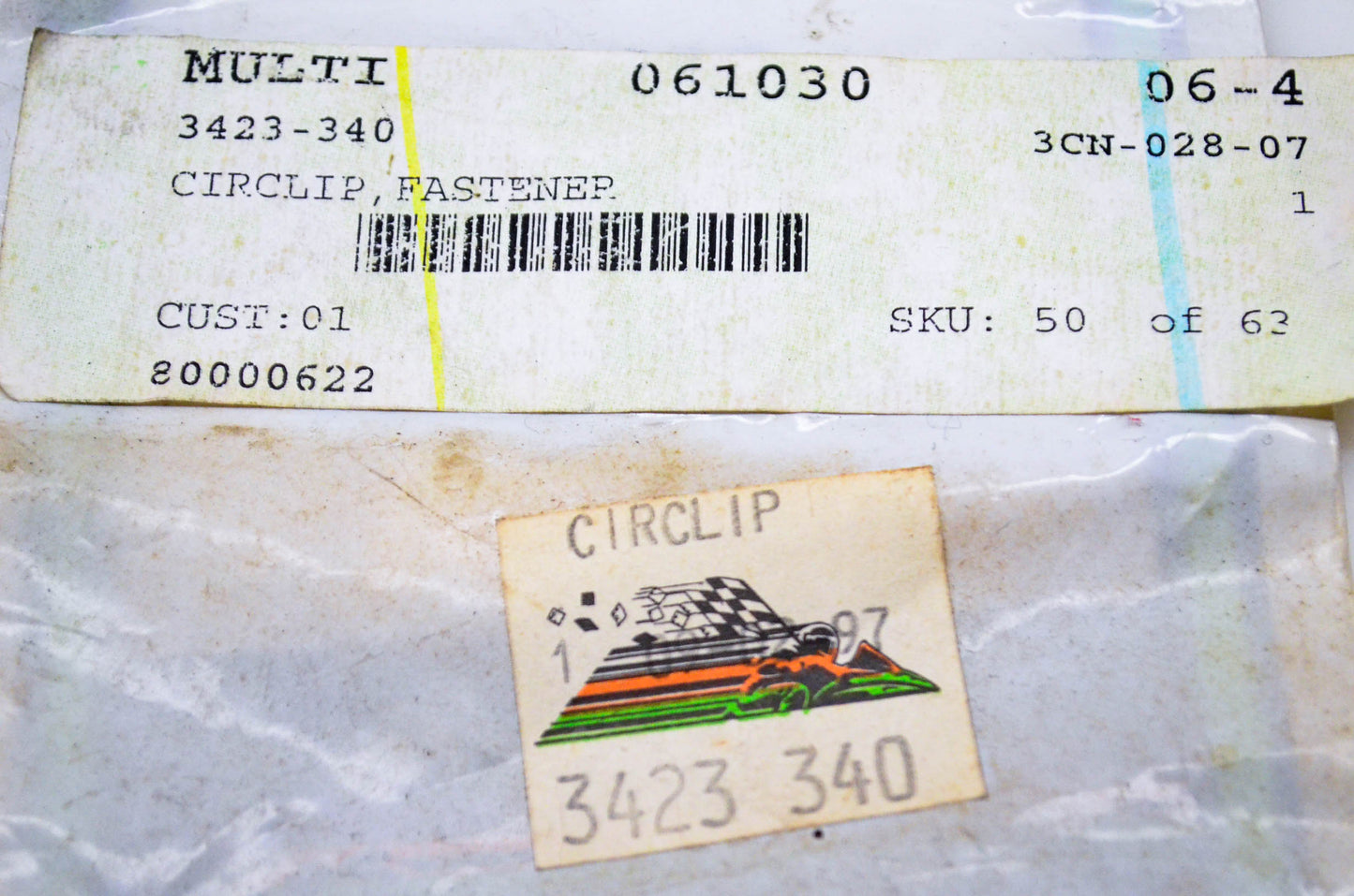 New OEM Arctic Cat 3423-340 Fastener Circlip NOS