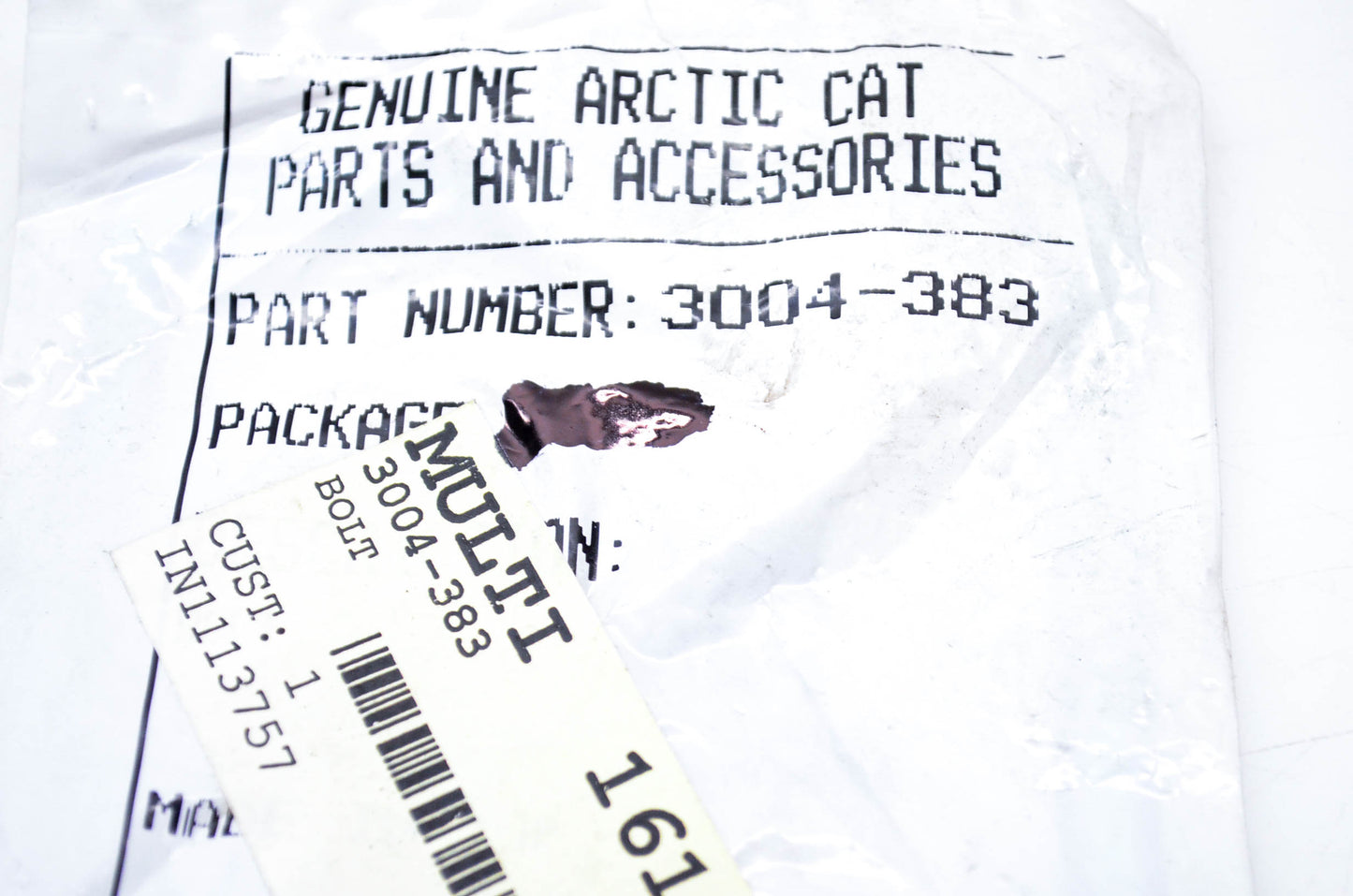 New OEM Arctic Cat 3004-383 Bolts M6x16 NOS