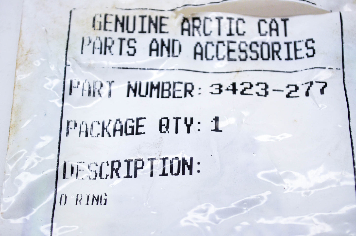 New OEM Arctic Cat 3423-277 O Ring D:2.4 ID:52.6 NOS