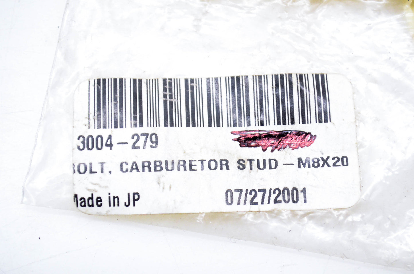 New OEM Arctic Cat 3004-279 Carburetor Stud Bolt M8x20 NOS