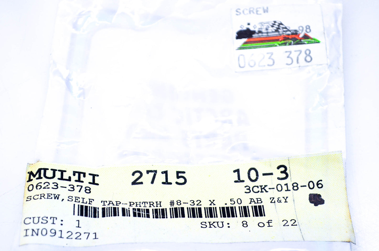 New OEM Arctic Cat 0623-378 Self Tap Screw #8-32x.50 NOS