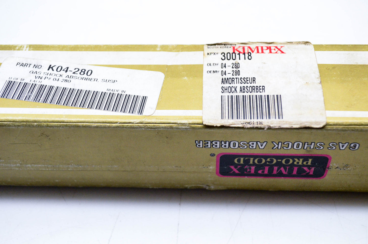 Kimpex 300118, 04-280, K04-280 Suspension Gas Shock Absorber NOS