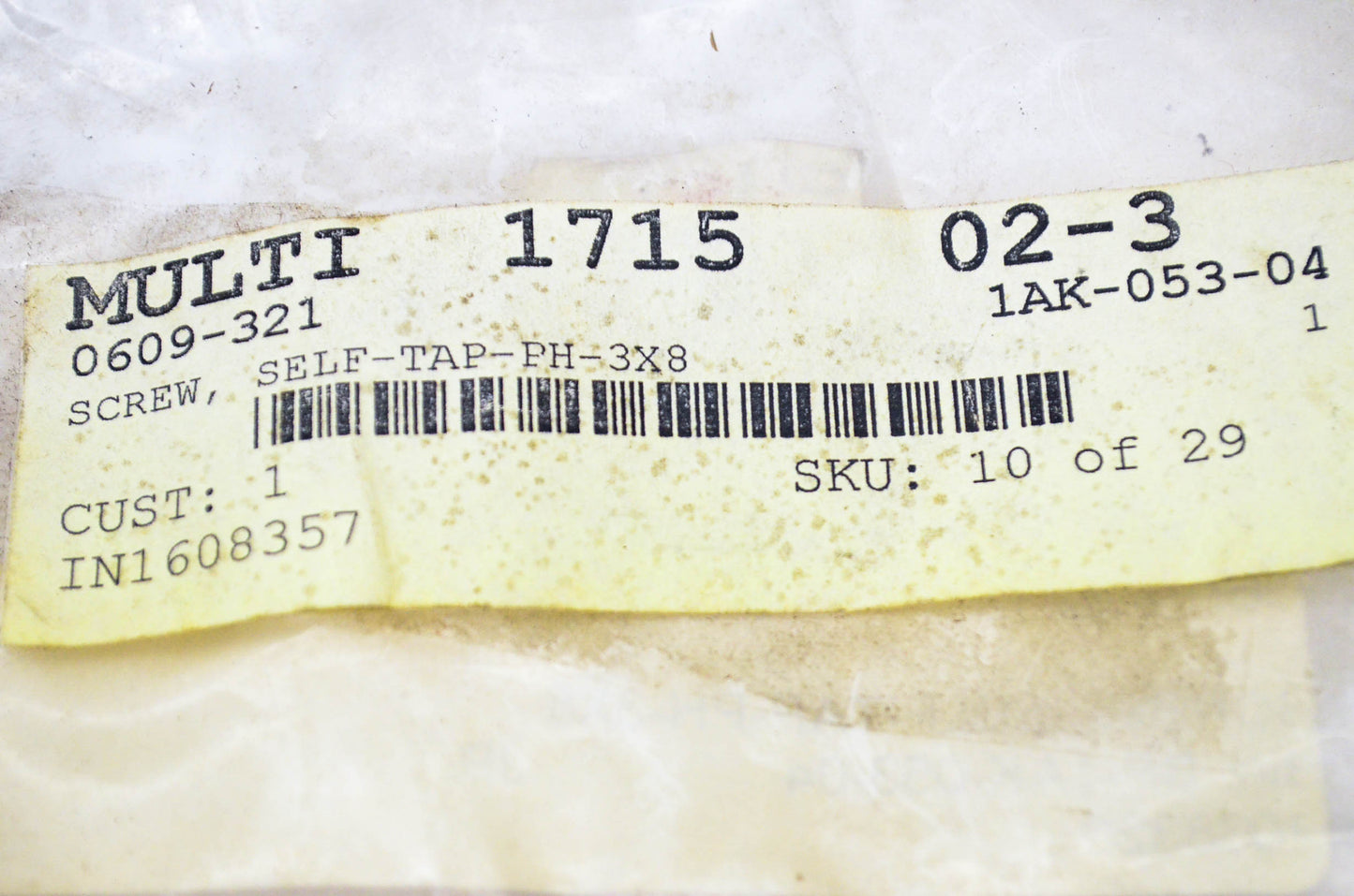 New OEM Arctic Cat 0609-321 Self Tap Pan Head Screw 3x8 NOS