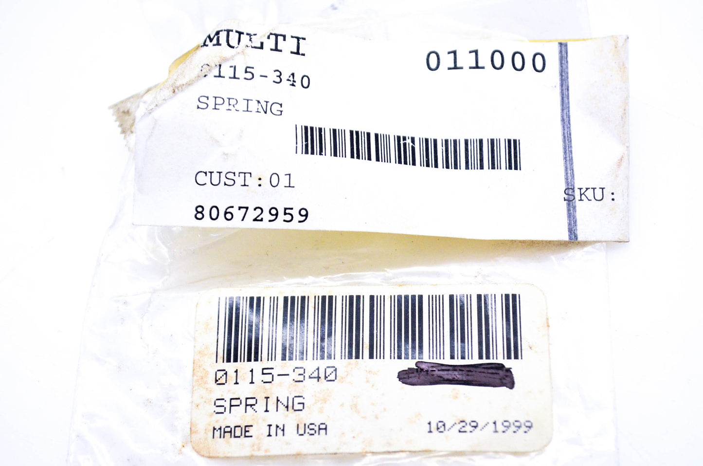 New OEM Arctic Cat 0115-340 Spring NOS