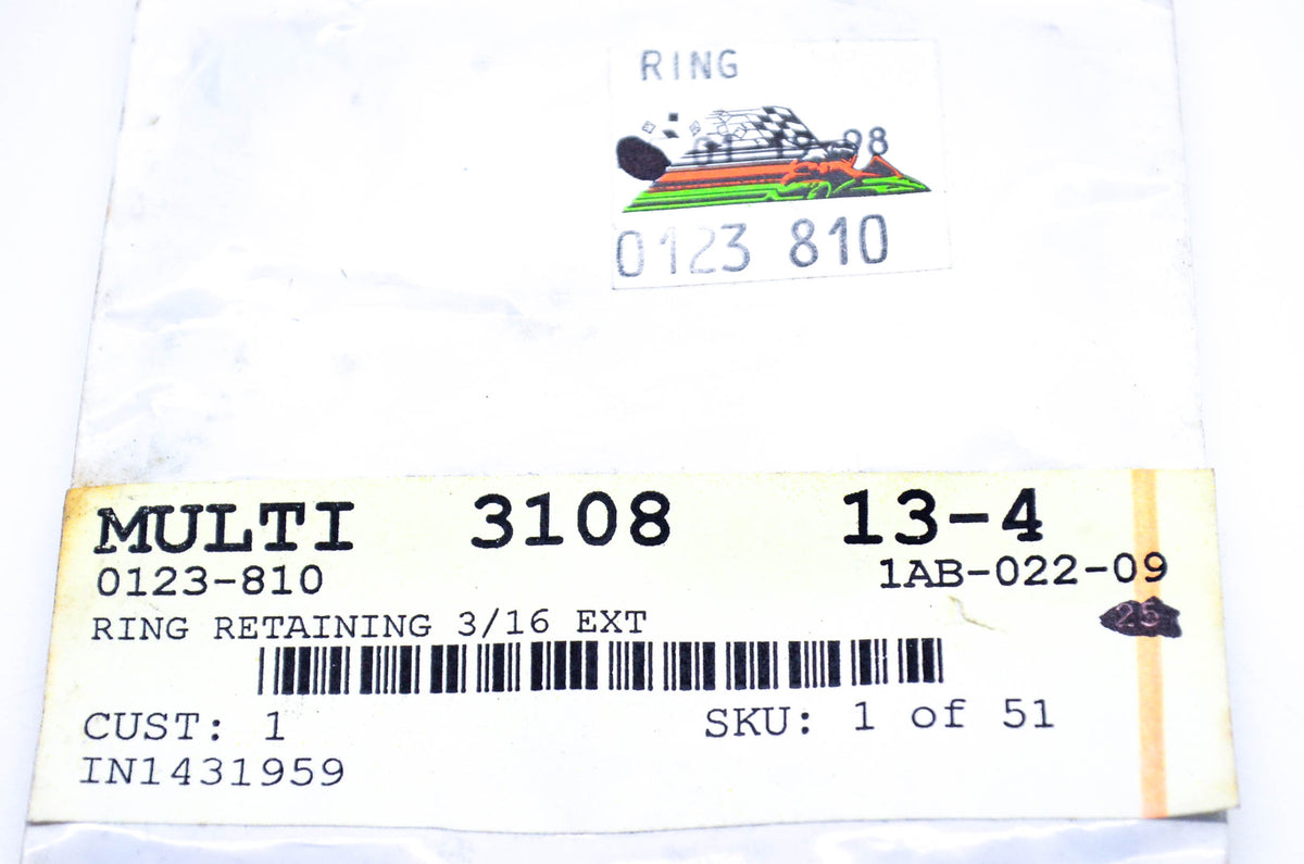 New OEM Arctic Cat 0123-810 Retaining Ring 3/16 Ext NOS