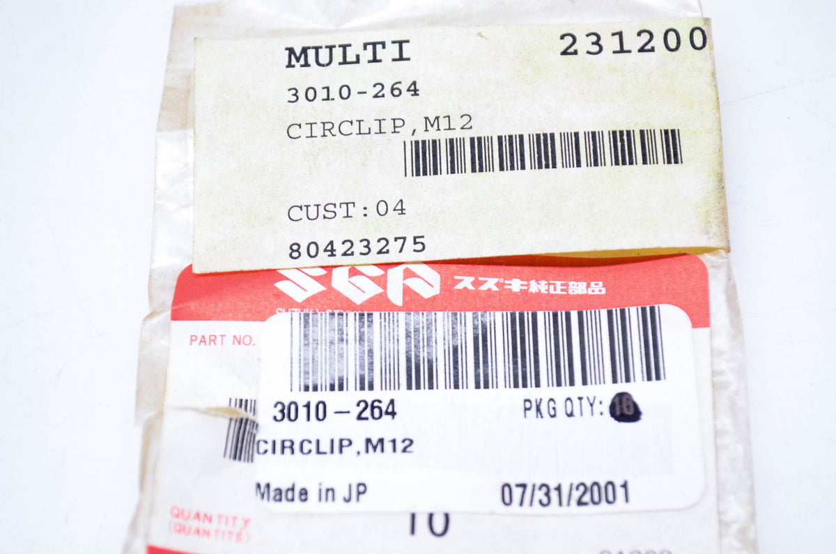 New OEM Arctic Cat 3010-264 Circlip M12 NOS
