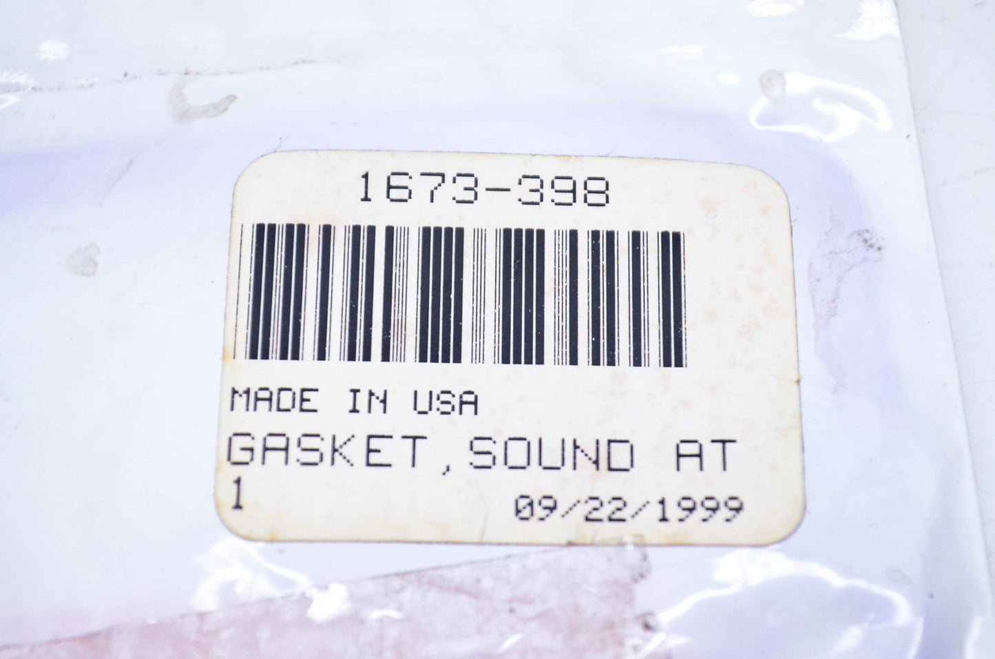 New OEM Arctic Cat 1673-398 Tigershark Sound Attenuator Gasket NOS