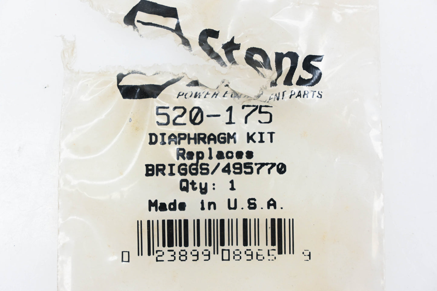 Stens 520-175, 495770 Diaphragm Kit NOS