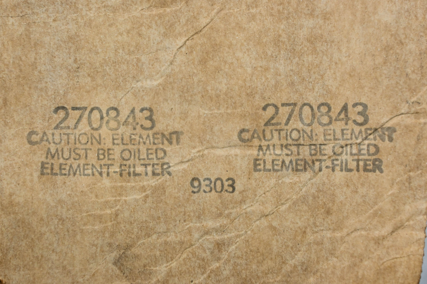 New OEM Briggs & Stratton 270843 Air Filter NOS
