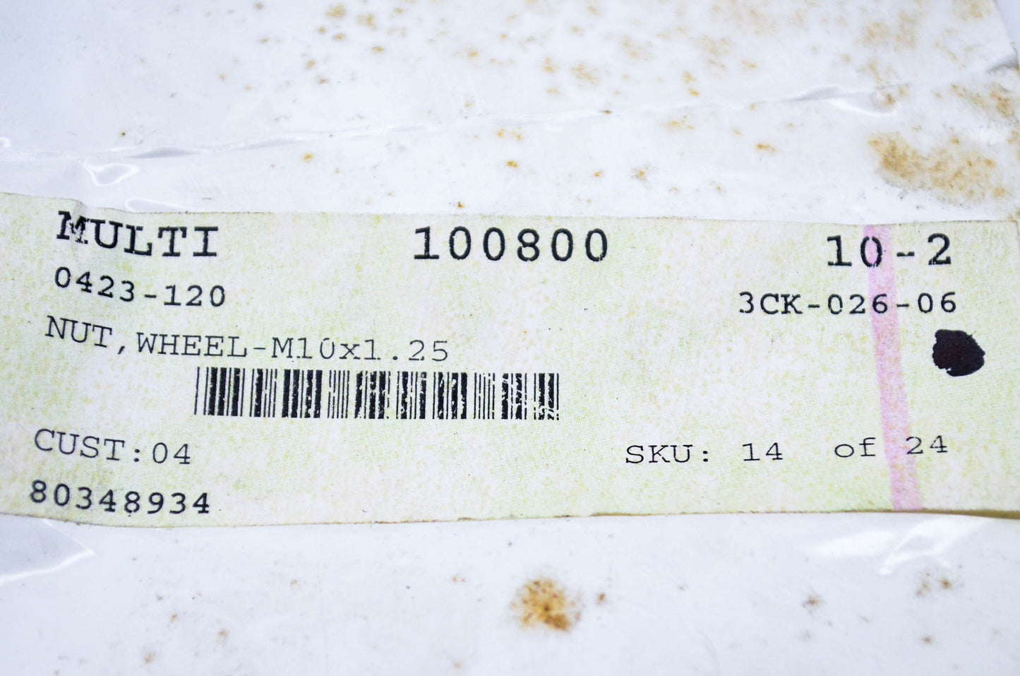 New OEM Arctic Cat 0423-120 Wheel Nut M10x1.25 Qty 2 NOS