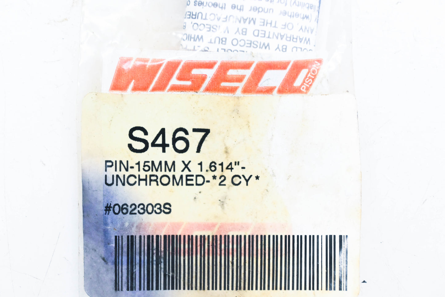 Wiseco S467 Piston Pin 15mm x 1.614" NOS