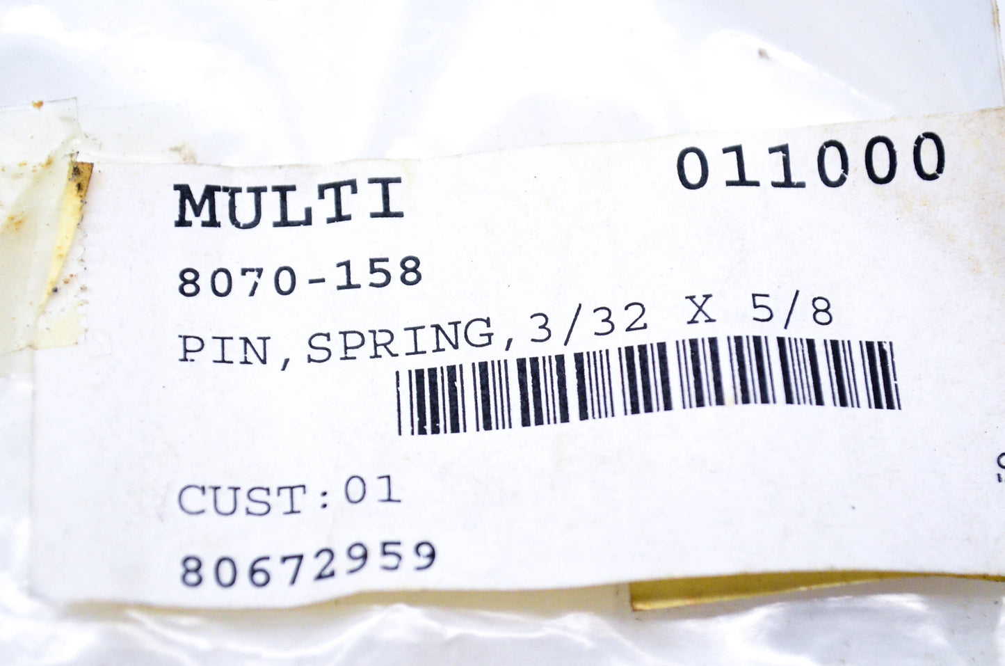New OEM Arctic Cat 8070-158 Spring Pin 3/32x5/8 Qty 6 NOS