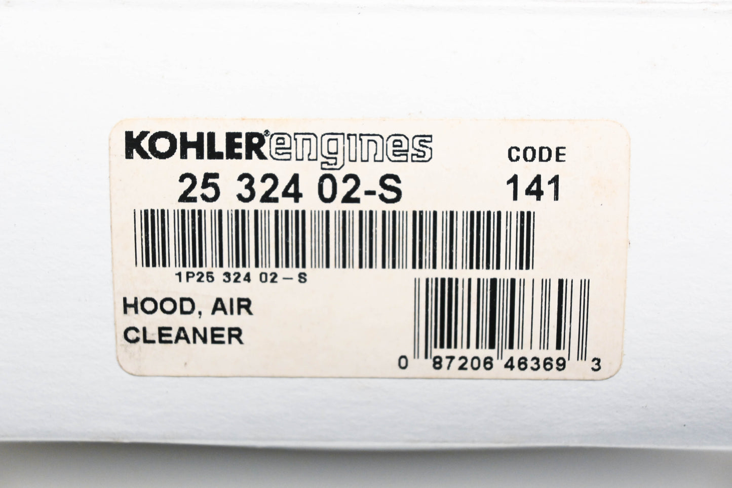 Kohler 2532402-S Air Cleaner Hood NOS