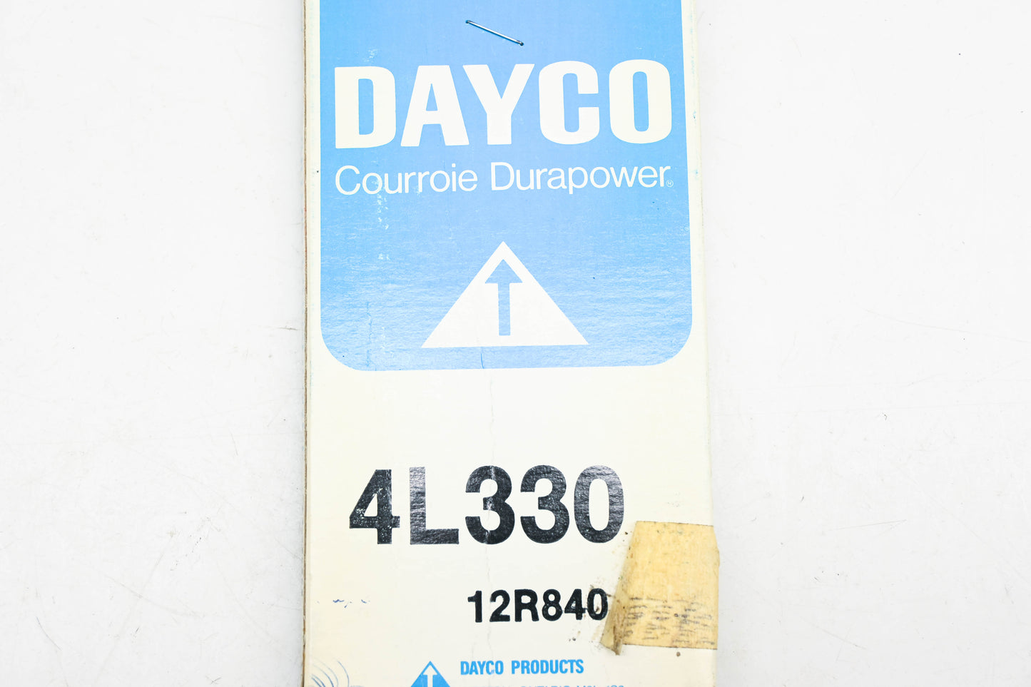Dayco 4L330, 12R840 Durapower FHP V-Belt NOS