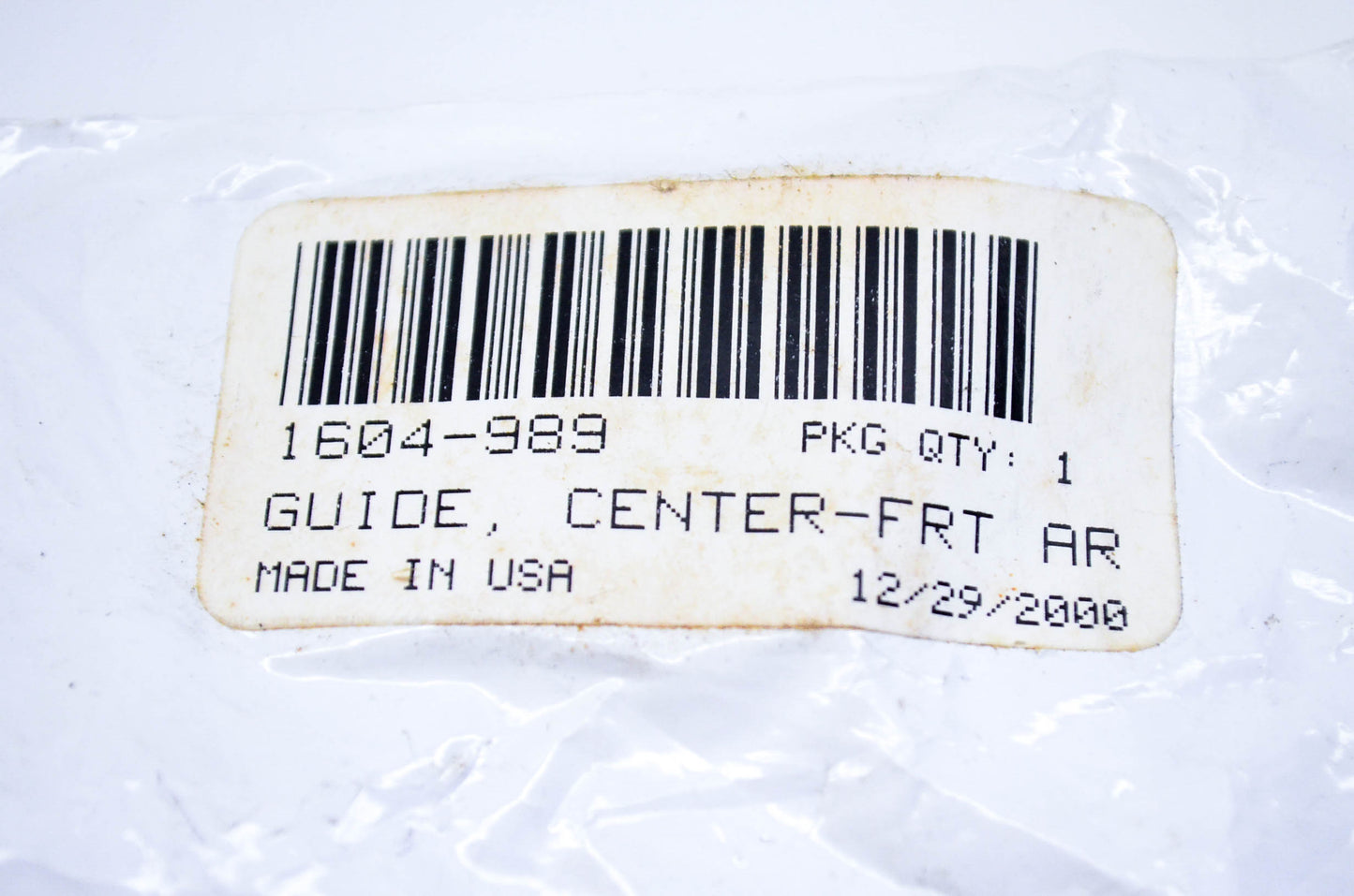 New OEM Arctic Cat 1604-989 Center Front AR Guide NOS