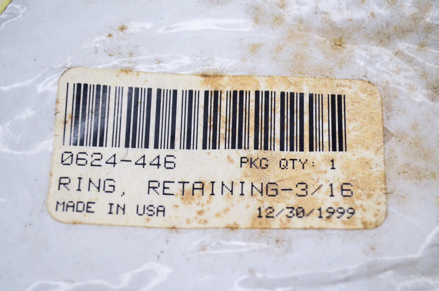 New OEM Arctic Cat 0624-446 Retaining Ring 3/16 SS NOS