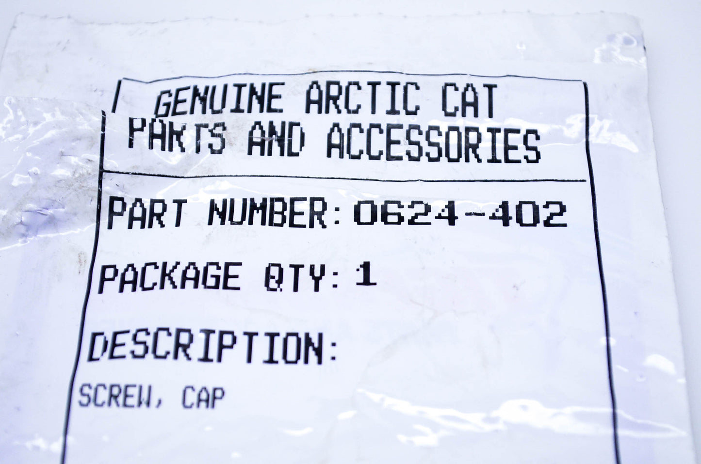 New OEM Arctic Cat 0624-402 Tigershark Cap Screw HH M8 1.25x55 NOS