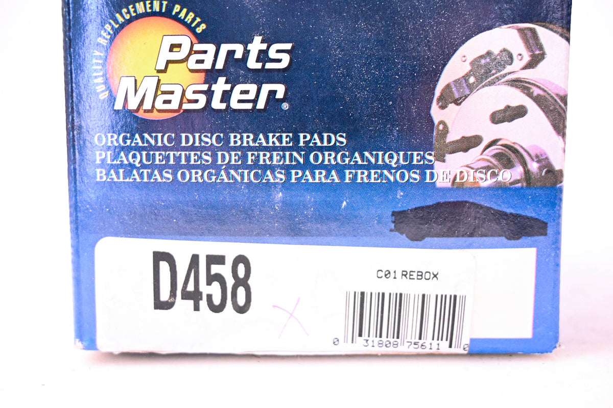 Parts Master D458 Brake Pad Kit NOS