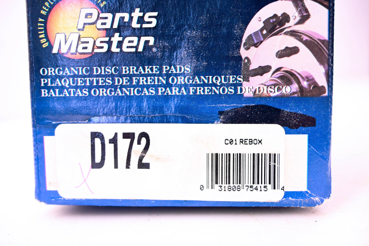 Parts Master D172 Brake Pad Kit NOS