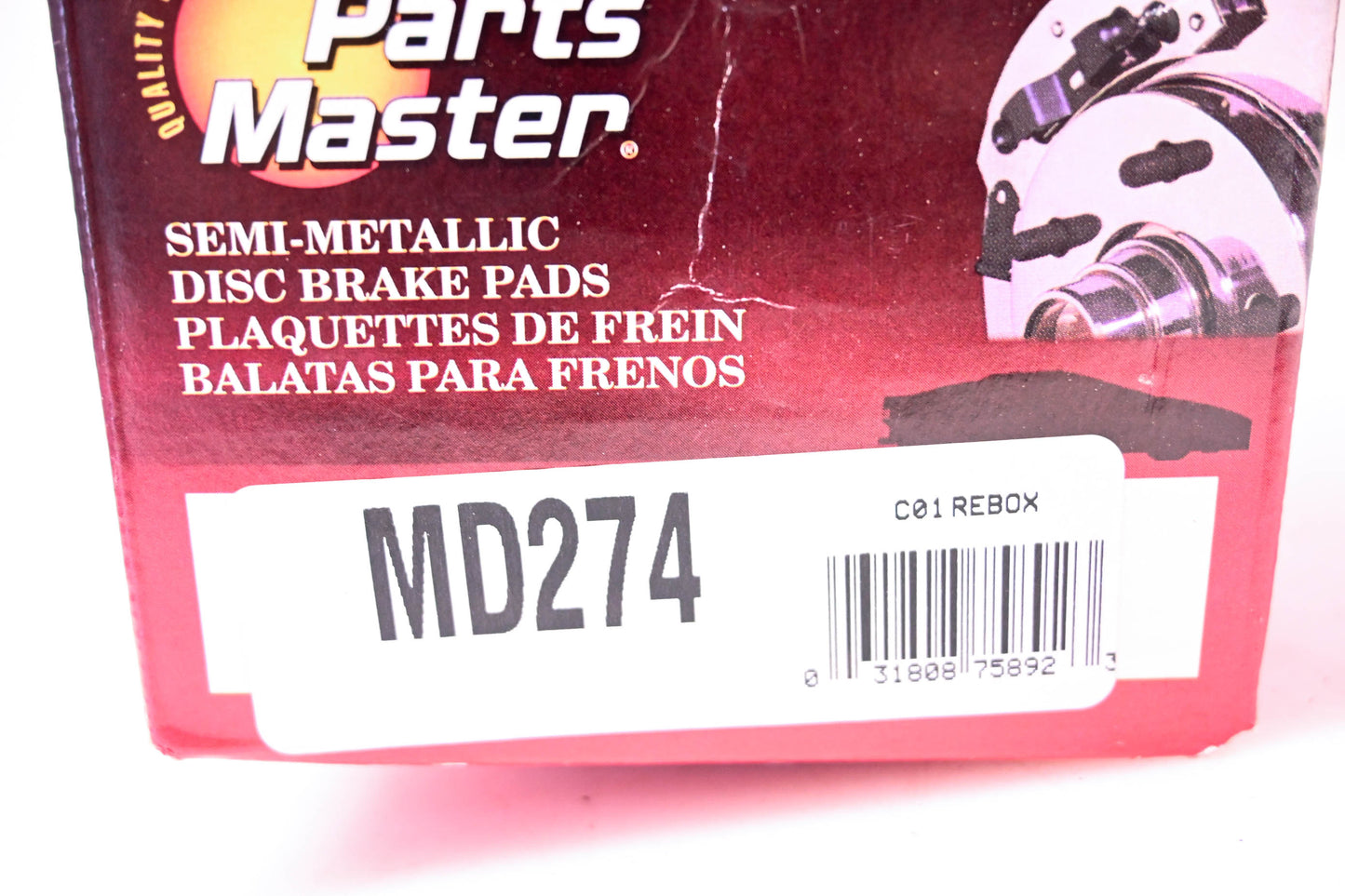 Parts Master MD274 Brake Pad Kit NOS