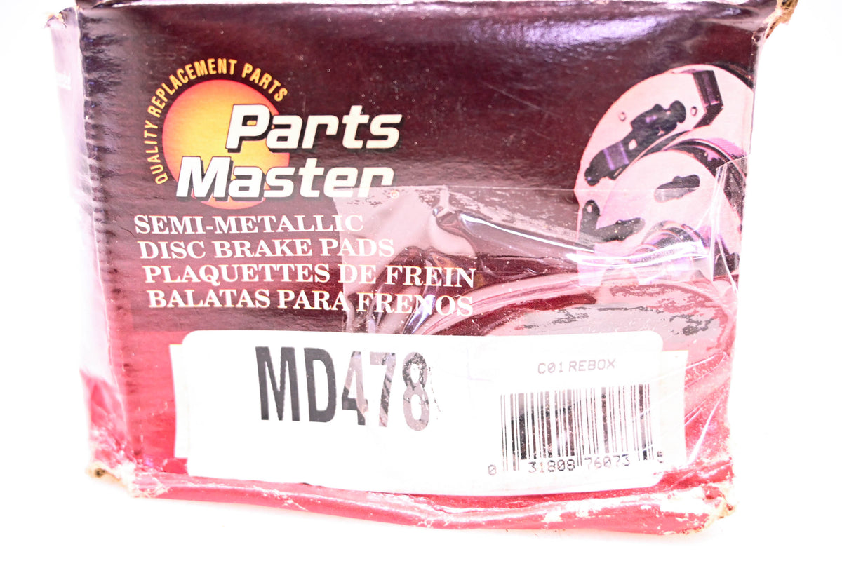 Parts Master MD478 Brake Pad Kit NOS
