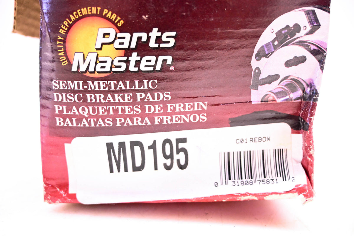 Parts Master MD195 Brake Pad Kit NOS