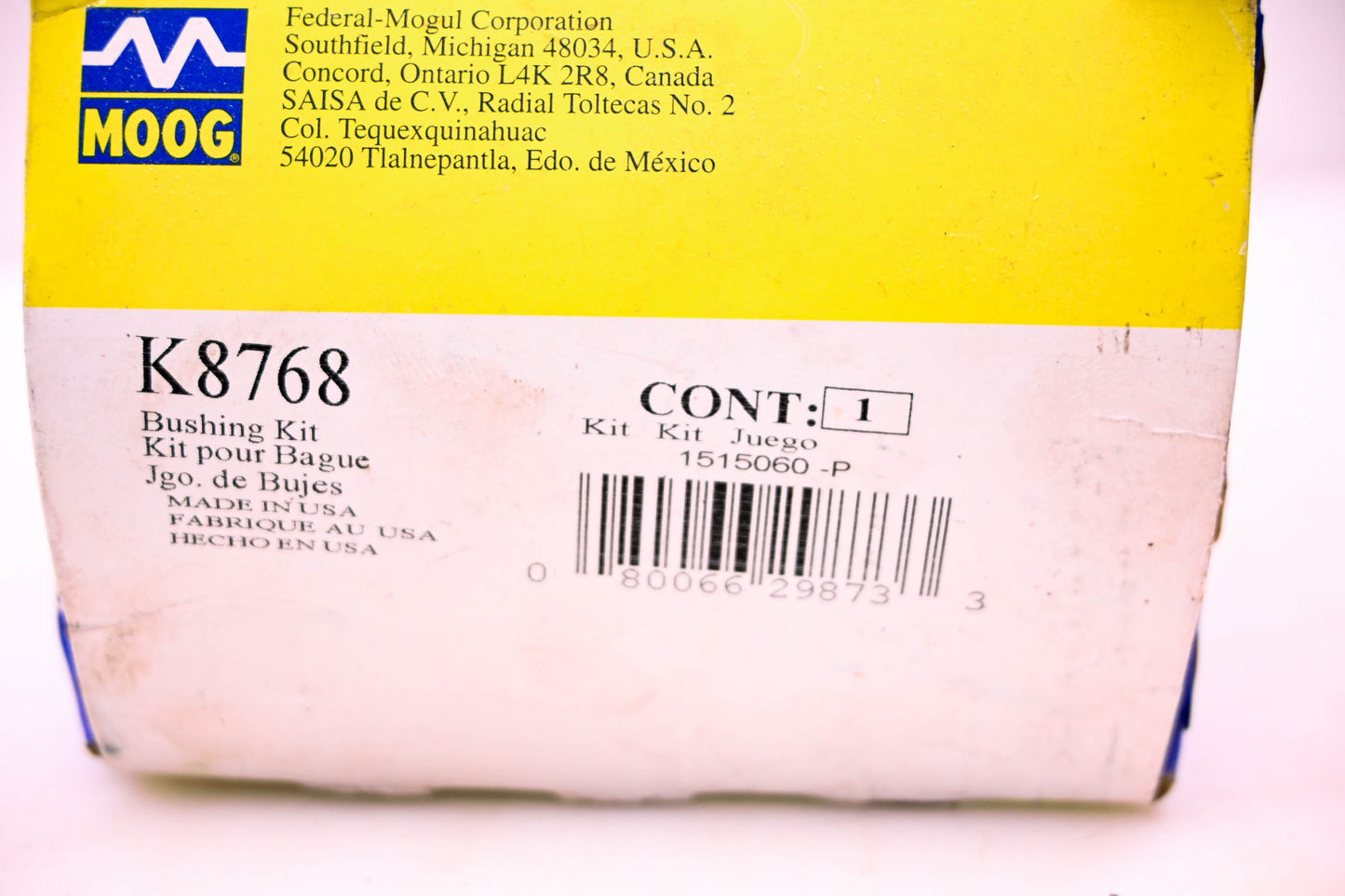 Moog K8768, 1515060-P Bushing Kit NOS