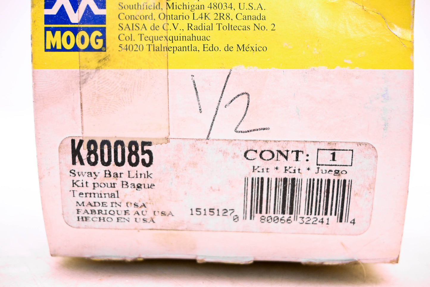Moog K80085, 1515127 Sway Bar Link Kit NOS
